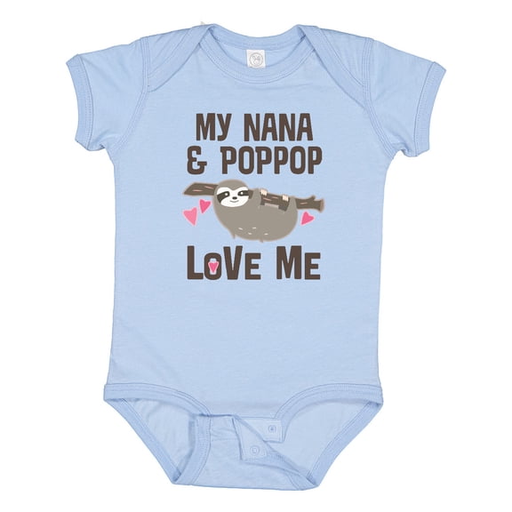 Inktastic Nana and Poppop Love Me Girls Baby Bodysuit