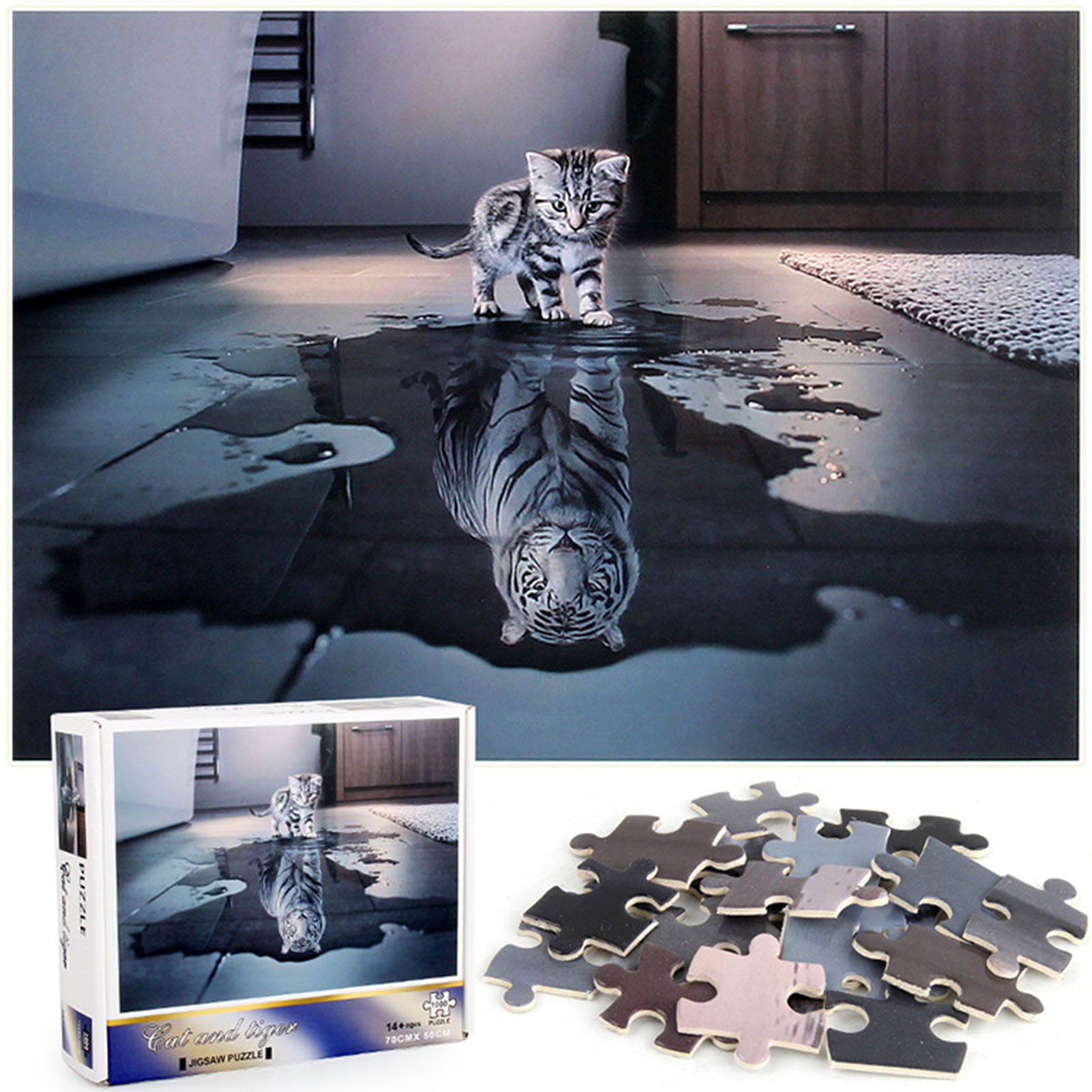 Piece Jigsaw Puzzle for Adults and Families Tiger-4000 4000 Piece Jigsaw Puzzle Home Decor Intellectual Game Wall Art Unique Gift