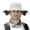 Light Gray, variant on Mens Sun Hat Wind Outdoor Sun Hat with Solar Powered On Fan Hat