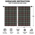 thumbnail image 2 of Blackout Kids Curtains,Green and Red Checkerboard Checkered Pattern Childrens Insulated Curtains Set Of 2,Bedroom Essentials,Toddler Room Decor 42"x63", 2 of 5