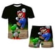 thumbnail image 2 of Conjunto de ropa interior Super Mario 2022 para niños y adolescentes, pantalones cortos de manga corta, ropa informal, regalos de Navidad universales, nueva moda, verano, 80-160 cm zhangmengya LED, 2 of 2