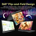 thumbnail image 4 of Lenovo Flex 5i 14" WUXGA Touchscreen 2-in-1 Laptop, Intel i5-1235U, 8GB LPDDR4X, 672GB Storage(512GB SSD + 160GB Docking Station Set), Backlit Keyboard, Fingerprint Reader, Wi-Fi 6, Win 11 Pro, Gray, 4 of 9