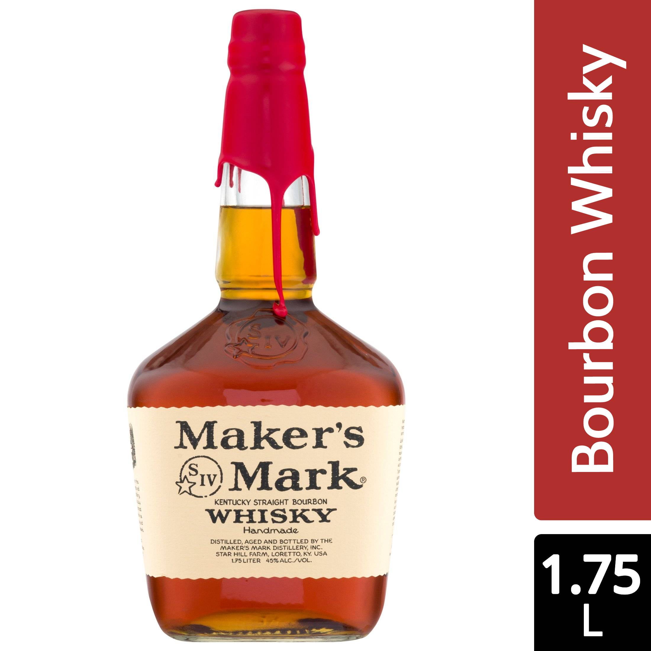 maker's mark × 4 Maker's Mark Straight Bourbon, 1.75 L