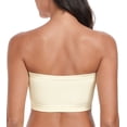 thumbnail image 3 of Exerin Women's Strapless Wireless Non-Slip Lightly Padded Seamless Bandeau Bra(Beige,XXL), 3 of 7