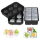 thumbnail image 5 of Molde de silicona para hacer bolas de hielo con 6 rejillas, embudo y bandeja cuadrada para cubitos de hielo - Juego de 2, 5 of 10