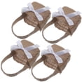 thumbnail image 5 of WRITWAA 4-Pack Linen Storage Baskets for Wedding Decor, Multi-Color Lightweight Reusable Organizer Bags, 5 of 7
