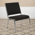 thumbnail image 2 of Flash Furniture 4 Pack 950 lb. Rated Black Fabric Bariatric Medical Reception Chair, 2 of 8