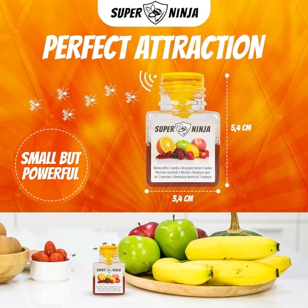 Super Ninja Fruit Fly Killer - 2 Pack - Environmentally
