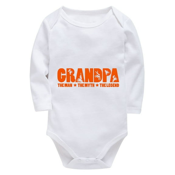 Grandpa The Man The Myth The Legend Newborn Home from Hospital Outfit Boy Long Sleeve Bringing Baby Home Outfit Girl Newborn
