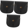 thumbnail image 1 of YISITIAN Watch Storage Case 3pcs Organizer Bag Watch Pouch Pocket Watch Case Metal Button Leather Black Chain Design Watch Container Vintage Watch Pouch CJ919-14834, 1 of 9