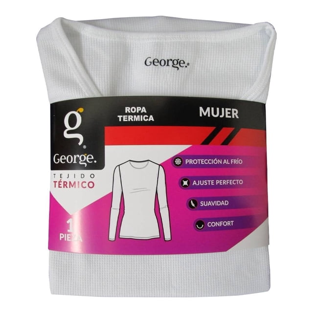 Playera George Talla CH Térmica Blanco