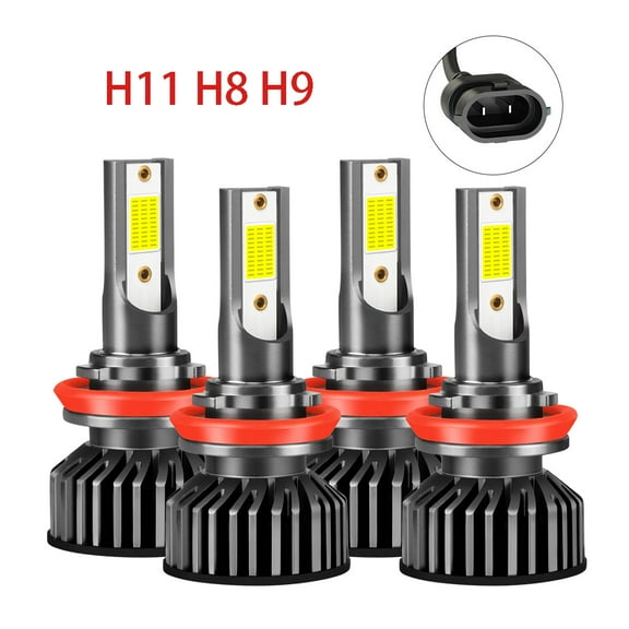 RXTSQI H11+H11 Led Headlight Bulbs for Pontiac G8 2008-2009 High Low beam 6000k 4Pcs f2