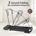 thumbnail image 5 of 7.5MPH Black Walking Pad, 40" x 15.8" Folding Treadmill for Home, 300LBS Capacity with 55dB Quiet Run & 5-Layer Shock Absorption, 5 of 6