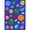 Multi-color, variant on Joy Carpets Kid Essentials Shake 'Em Up Emojis 5'4" x 7'8" Area Rug in Color Multi