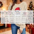 thumbnail image 3 of Christmas Sweatshirts for Womens Long Sleeve Crew Neck Christmas Print Sweatshirt Holiday Long Sleeve Pullover Tops, 3 of 6