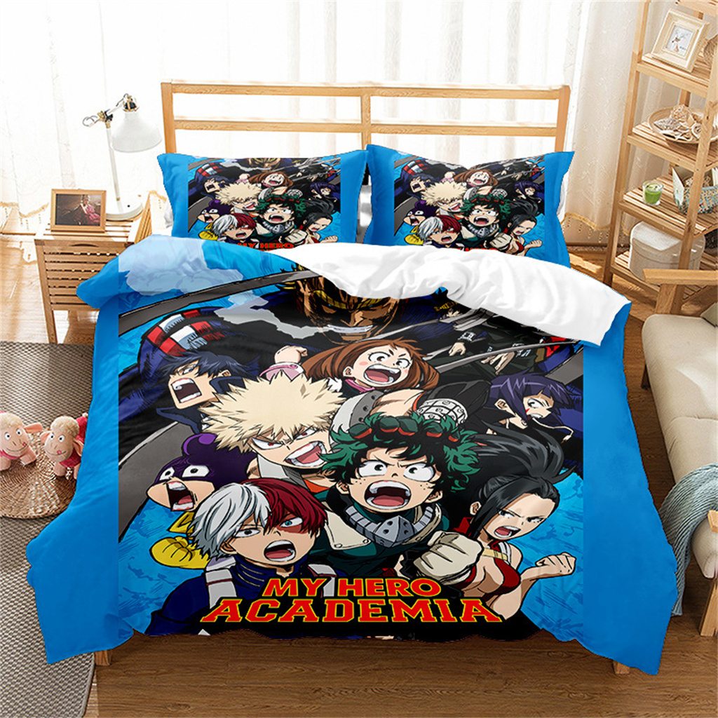 New My Hero Academia Bedding Bed Set Twin Full Queen King Size Soft