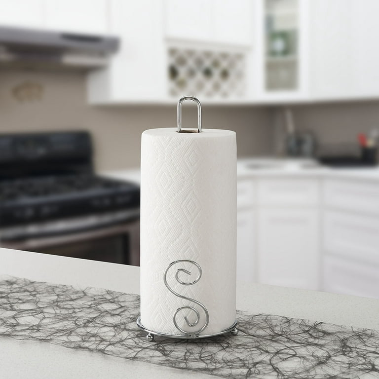 Home Basics Paper Towel Holder, Chrome 