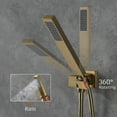 thumbnail image 4 of Boyel Living 22 inch Rainfall Water Shower System Wall Mounted Dual-Function with Hand Shower Brushed Gold, 4 of 9
