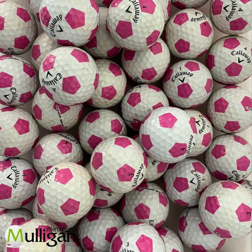 Mulligan - 75 balles de golf récupérées Callaway Chrome Soft Truvis AAA , Rose