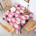thumbnail image 2 of Halloween Ghosts with Boo Square Tablecloth,Waterproof Square Table Cover,Wipeable Spillproof Washable Table Cover for Home Kitchen Party Decor 52"x52"(132x132cm), 2 of 6