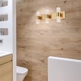 thumbnail image 2 of Maklaine Contemporary 6 Light Clear LED Vanity Light in Gold, 2 of 13