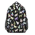thumbnail image 3 of Patterned Cat Silhouette Black Pattern Cute School Backpack Bag with Padded Back and Adjustable Shoulder Straps 16.9 X 12.6 X 5.9 Inches, 3 of 5