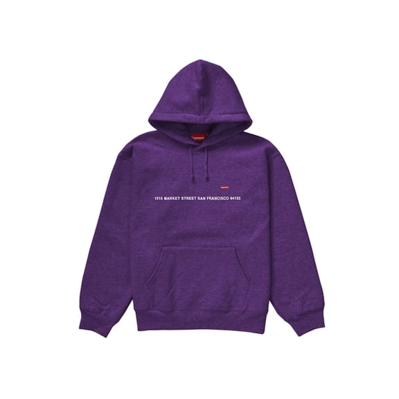 Supreme Men's San Francisco Shop Small Box Hooded Sweatshirt Dark Purple, from StockX