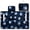 Golf Ball Blue Lightning, variant on COEQINE Quilted Golf Cart Seat Cover, Folds Like a Bag with Handle for Easy Carry, Universal Fit 51.2"x30.3" for EZGO Yamaha Club Car 2-Seaters, 4 Pockets, Hawaiian Palm Tree Blue