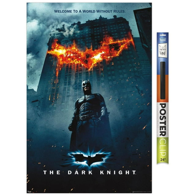 Film DC Comics - The Dark Knight - Batman Logo sur Fire One Sheet
