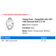 thumbnail image 2 of Timing Cover - Compatible with 1987 - 1988 Chevy R20 5.7L V8, 2 of 2