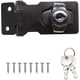 thumbnail image 1 of Cerradura de metal negro, dispositivo de bloqueo de puerta con llave para puertas delanteras, para cerraduras de refugio, armarios, cajas, muebles Feliz Sencillez, 1 of 5