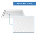 thumbnail image 6 of DreamLine French Corner 36 in. D x 36 in. W x 74 3/4 in. H Sliding Shower Enclosure in White and Corner Drain White Base Kit, 6 of 11