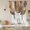 Brown, variant on Brown Abstract Balloon Curtains for Bedroom/Front Door/Bathroom, Vintage Geometric Gradient Oil Painting Modern Tie Up Curtains 63 Inch Length Kitchen Curtains Shades for Windows 46"x63"