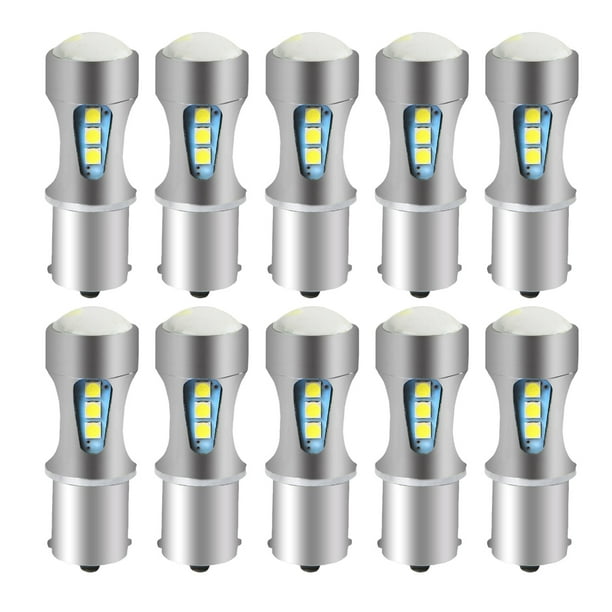 Speravity 10 piezas de luz de freno de coche, repuesto de lámpara de señal de giro automotriz, equipo de iluminación de marcha atrás trasera de Bombillas para automóviles tipo 4 Speravity VI018386-04