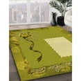 thumbnail image 2 of Ahgly Company Indoor Round Patterned Dark Yellow Green Area Rugs, 8' Round, 2 of 6