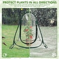 thumbnail image 4 of Ikoopy Mini Greenhouse Waterproof Pop Up Greenhouse Clear PVC Greenhouse Cover with Nails and Carrying Bag Portable Small Greenhouse for Outdoor Fruits Shrubs Vegetables, 4 of 11