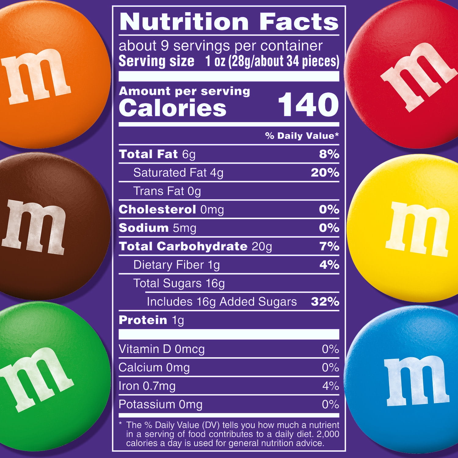 M&M's Dark Chocolate Candy, Sharing Size - 9.4 oz Bag