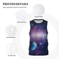 thumbnail image 3 of Sikiie Planets Stars And Galaxies1 Basketball Jersey Reversible Men's Mesh Athletic Sports Shirts Training Practice S-4XLLarge, 3 of 6