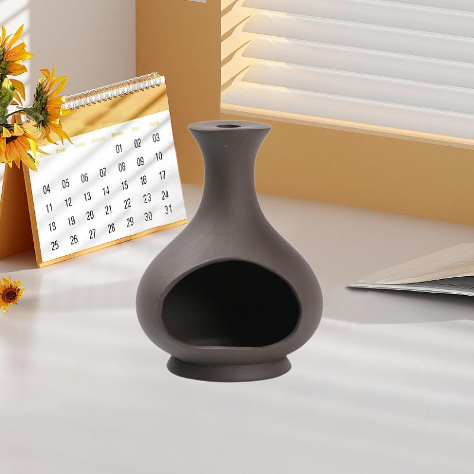 Zxpjkyu Palo Santo Holder Incense Burner Housewarming Gift Home Fragrance Desk Porcelain Bottle Shaped