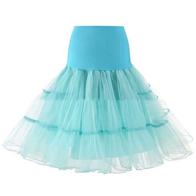 Gibobby Falda de tul Falda Mujer Adulto Calidad Baile Corto Plisado Falda Falda(Aqua, M)
