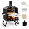 thumbnail image 1 of Pemberly Row Four à Pizza à 2 Niveaux, Gril au Feu de Bois, Machine à Pizza avec Couvercle Imperméable, 1 of 8
