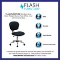 thumbnail image 4 of Flash Furniture Mid-Back Gray Mesh Padded Swivel Task Office Chair with Chrome Base, 4 of 13