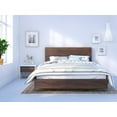 thumbnail image 1 of Identi-T 3 Piece Queen Size Bedroom Set White and Walnut, 1 of 7