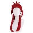 thumbnail image 1 of Peluca genérica para cosplay, roja, con puntas, 60 cm de largo, sintética, 1 of 2