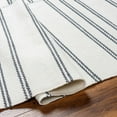 thumbnail image 3 of Hauteloom Aras Recycled Material Living Room, Bedroom Area Rug - Traditional, Transitional - Off White, Dark Gray, Pewter - 18" Sample, 3 of 6