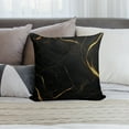 thumbnail image 6 of Black White And Gold Marble Pillow Covers,Black White And Gold Marble Throw Pillow Covers 20"×20" ,Living Room Sofa Couch Pillow Covers,Decorative Pillow Covers, 6 of 7