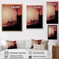 thumbnail image 4 of Designart "Industrial Landscape With Pollution I" Factories Wall Art Living Room, 4 of 7