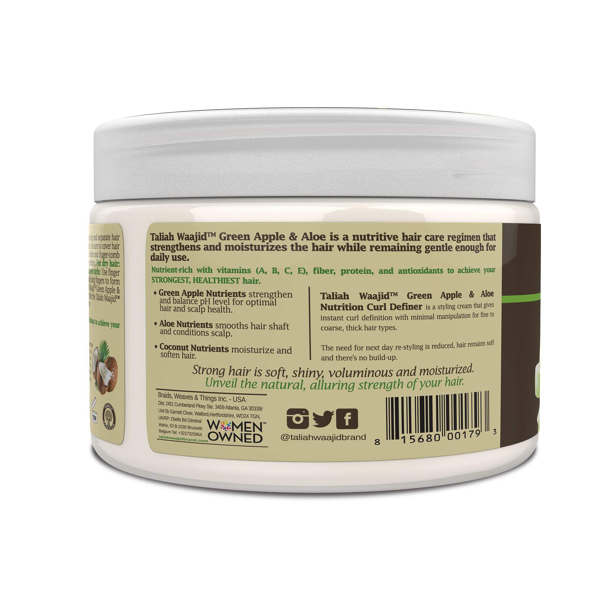 Taliah Waajid Nutrition Curl Definer with Green Apple, 12 oz photo 4