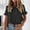 Black, variant on SNKSDGM Casual Easter Shirts Tops for Women Plus Size Women's Short Sleeve Casual T Shirts Summer Ruffle Plain Round Neck Loose fit Tee Blouse Tops off The Shoulder Tops for Women Loose Long Sleeve