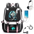 thumbnail image 4 of Hatsune Miku Mochila Para Mujeres Bolsa Escolar Portátil Bagpack Para Hombres De Estudiante De Viaje (Interfaz USB E Auricular), 4 of 4